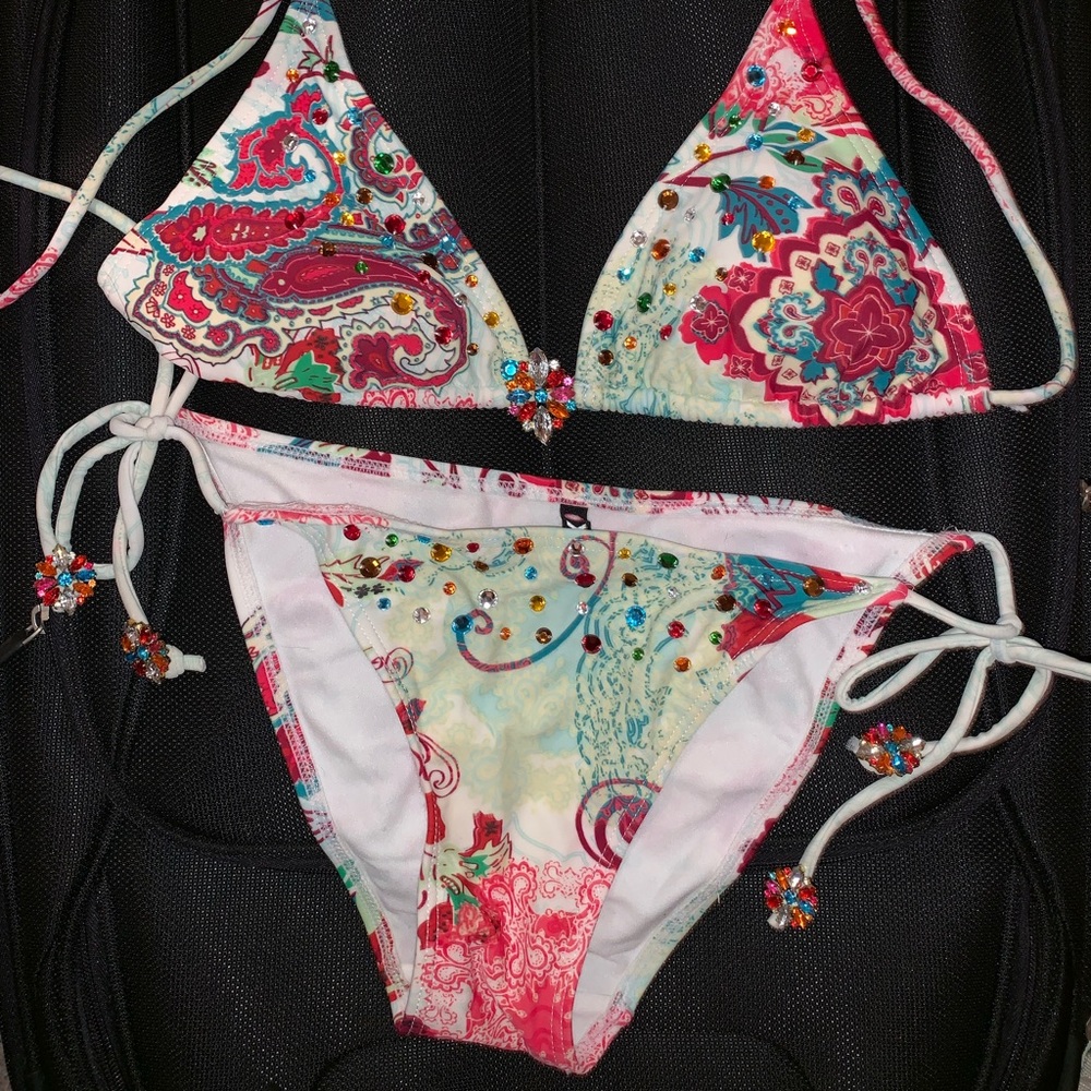 XOXO Super Sexy Jeweled Bling String Bikini